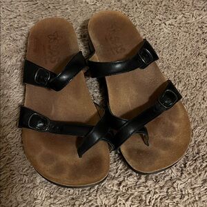 SAS Black and Brown Women's Sandals